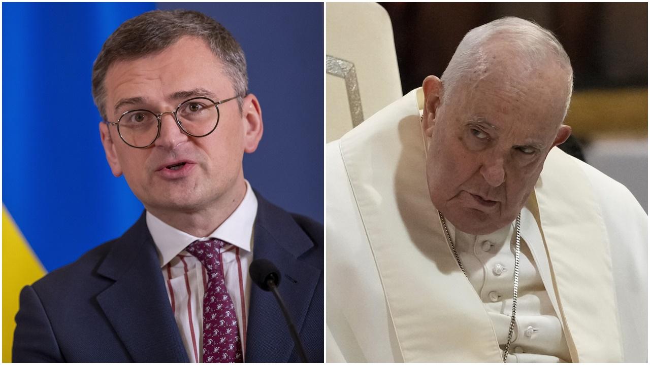 烏外長批評教宗「白旗論」，籲教廷勿重犯二戰錯誤。(AP)