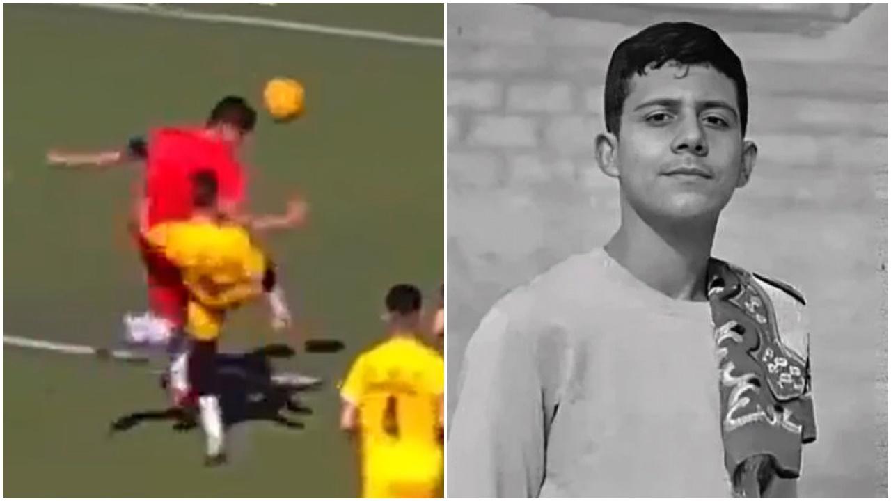 17歲足球員追波，不幸被踢中腹部慘死。(X)