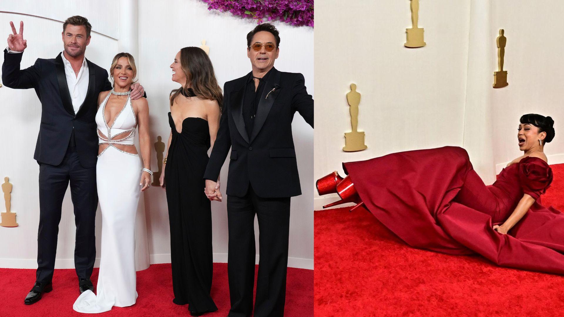 鐵甲奇俠孖雷神合體行紅地氈 女星Liza Koshy仆倒成焦點