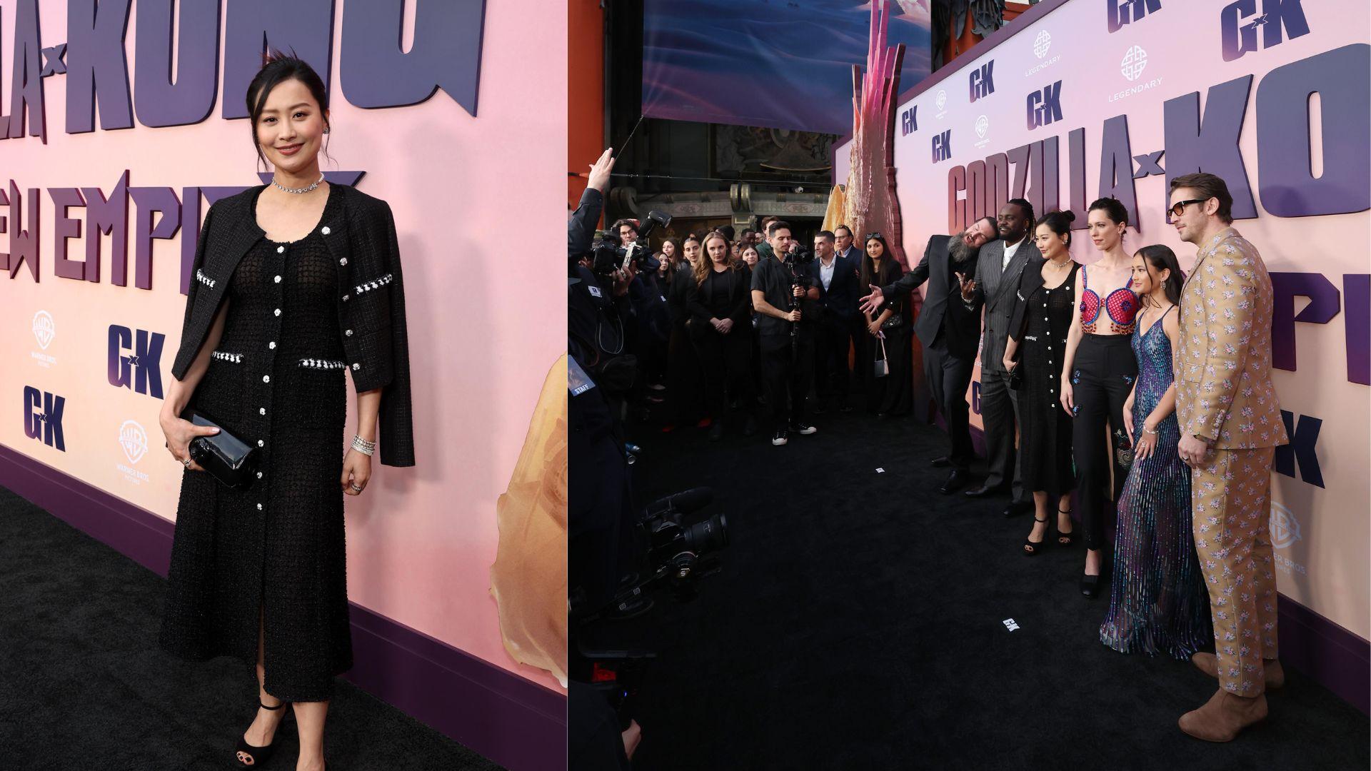 陳法拉產後首現身 即日來回洛杉磯出席《哥斯拉×金剛：新帝國》首映禮