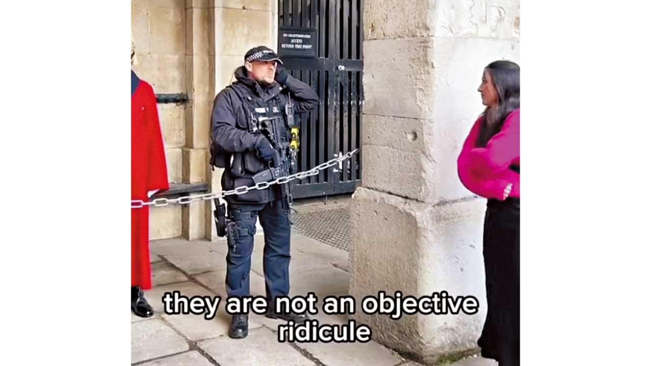 美國6女遊客嘲弄御林軍 特警挺身訓斥獲激讚