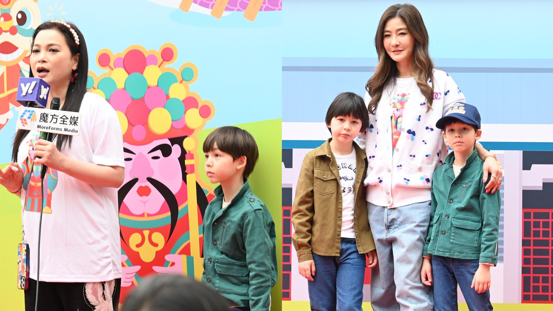 周汶錡帶兩子出席洪聖傳統文化節 細仔好奇三太做緊乜