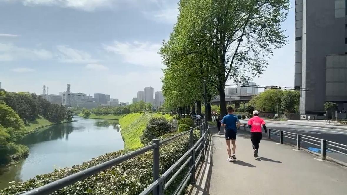 鬧市中慢跑享受寧靜的環境