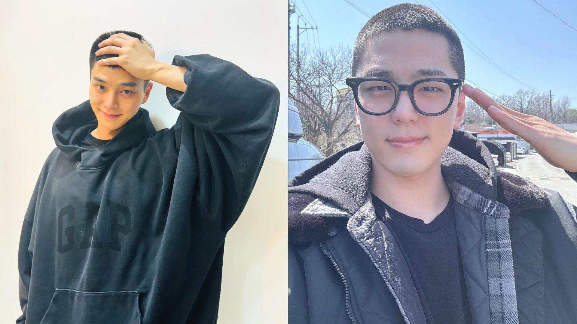 宋江今天入伍 《社内相親》金旻奎公開平頭裝暫別粉絲