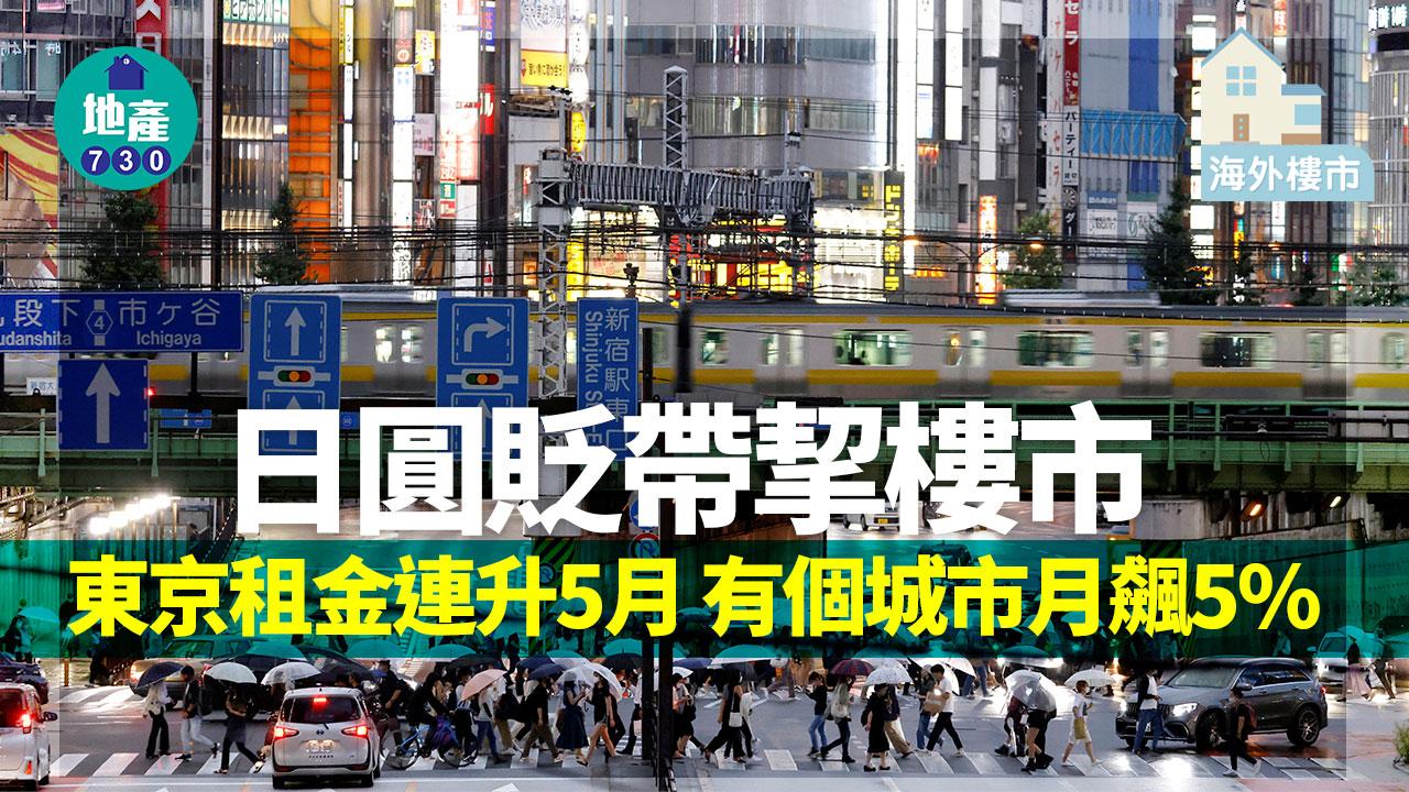 海外樓市｜日圓貶帶挈樓市！東京租金連升5月 有個城市月飆5%