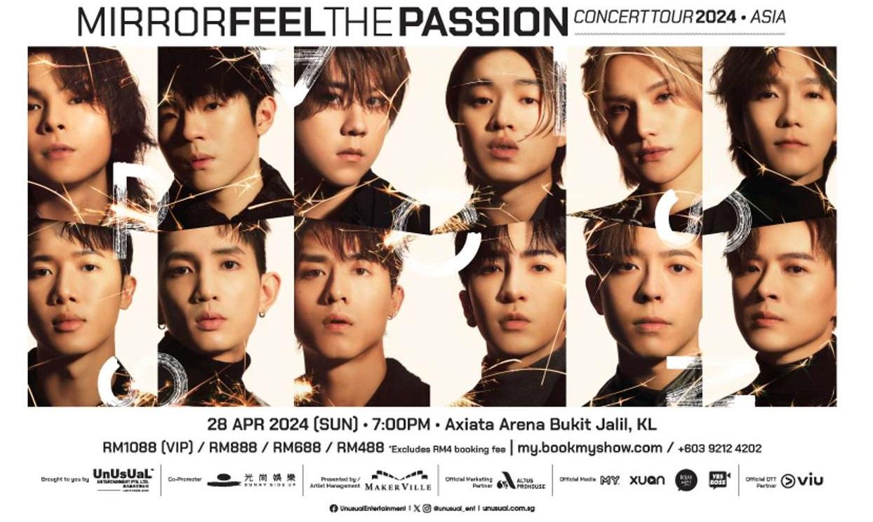 MIRROR馬來西亞演唱會取消 傳主辦方資金出問題新加坡場不受影響