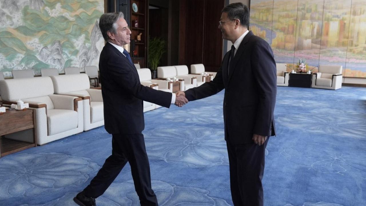 布林肯晤上海市委書記陳吉寧　稱中美有責任管理分歧