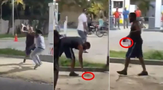 兩男街頭互砍 一人遭斬甩手 施然拾起離開被封「淡定哥」(有片)