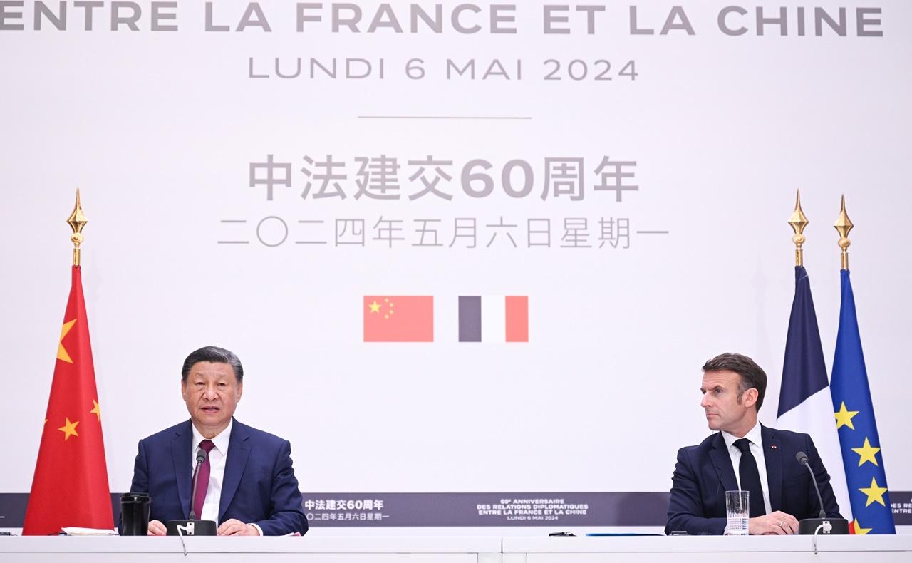 習近平倡奧運期間全球停火，並邀馬克龍再度訪華。(X)