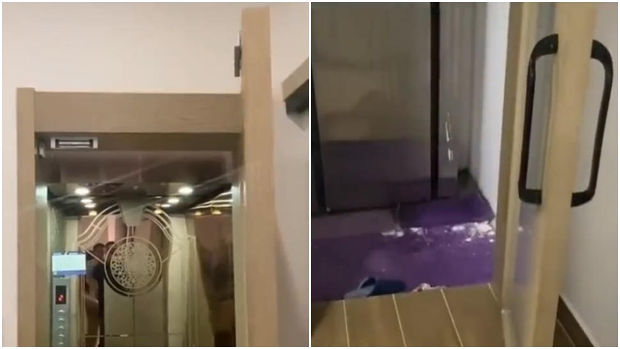 孝順子孫別墅裝𨋢，八旬父踩空慘跌死。(微博)