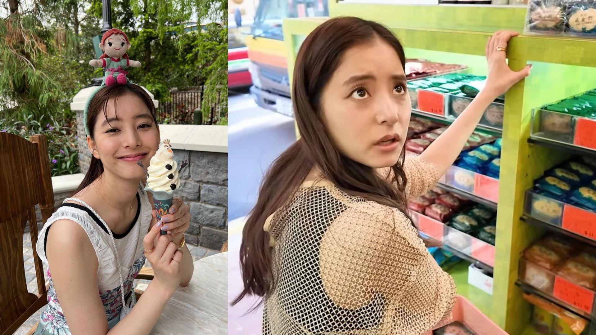 新木優子訪港狂掃鮑魚麵 沉浸魔雪奇緣世界