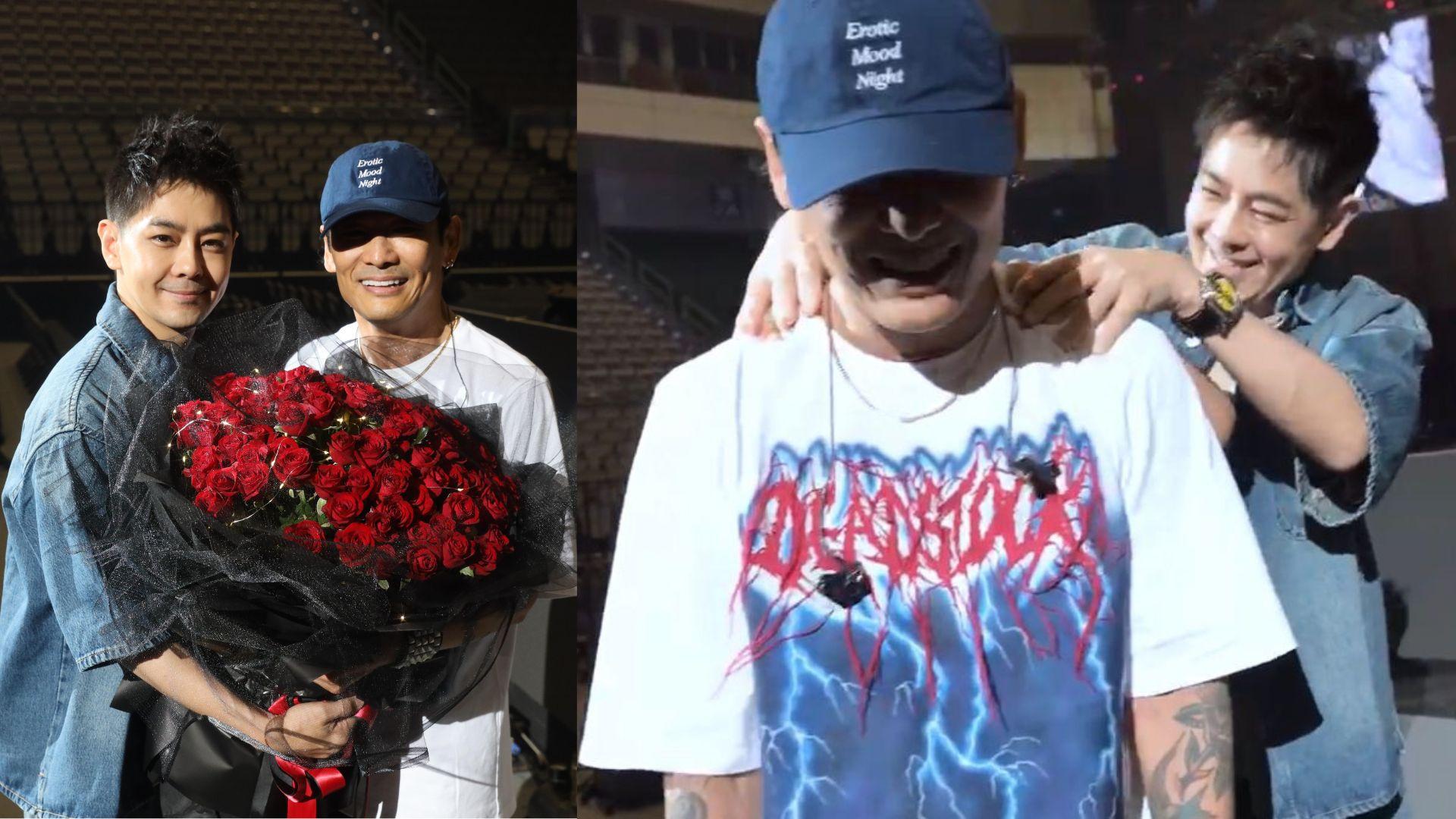 杜德偉今晚登台北小巨蛋開騷 獲林志穎探班加送按摩