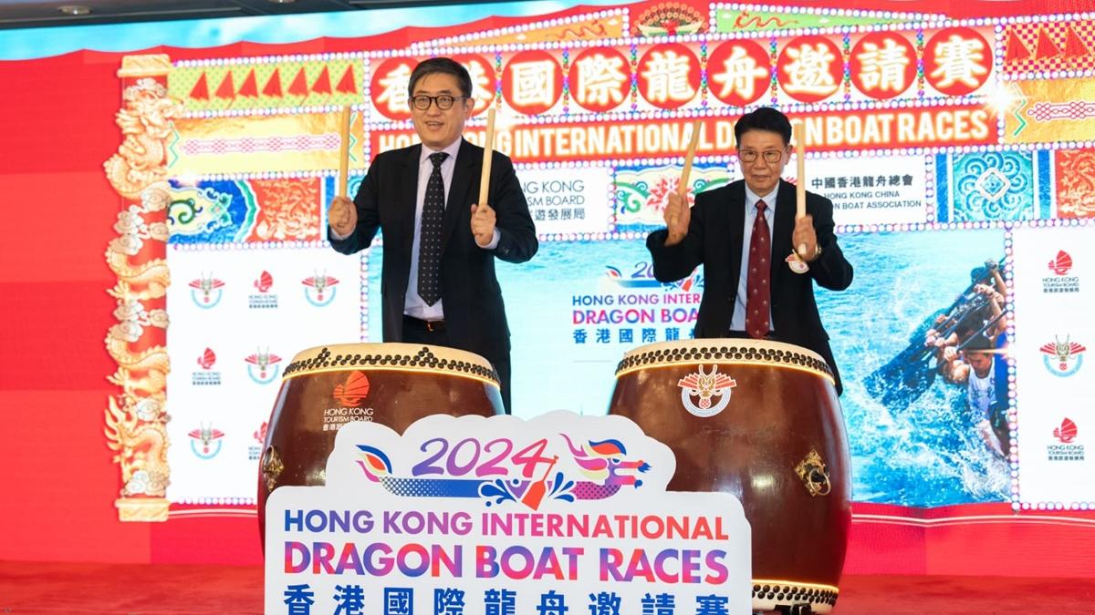 香港國際龍舟邀請賽下月將在尖沙咀舉行。(林靄怡攝)