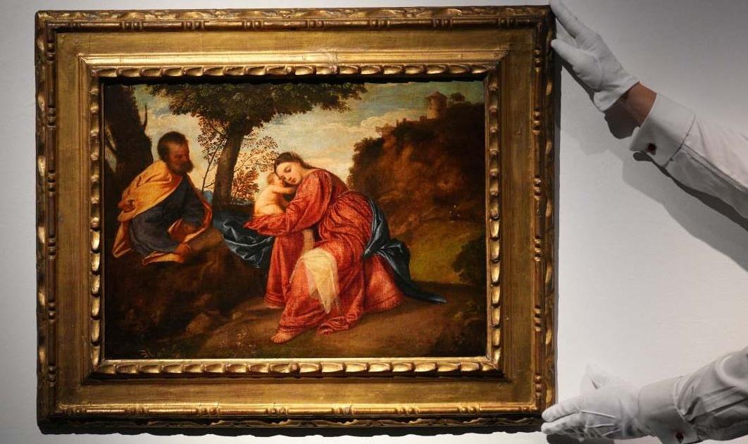 提香16世紀名畫一度被盜7年，將拍賣料成交價可高達2.46億元。(網上圖片)