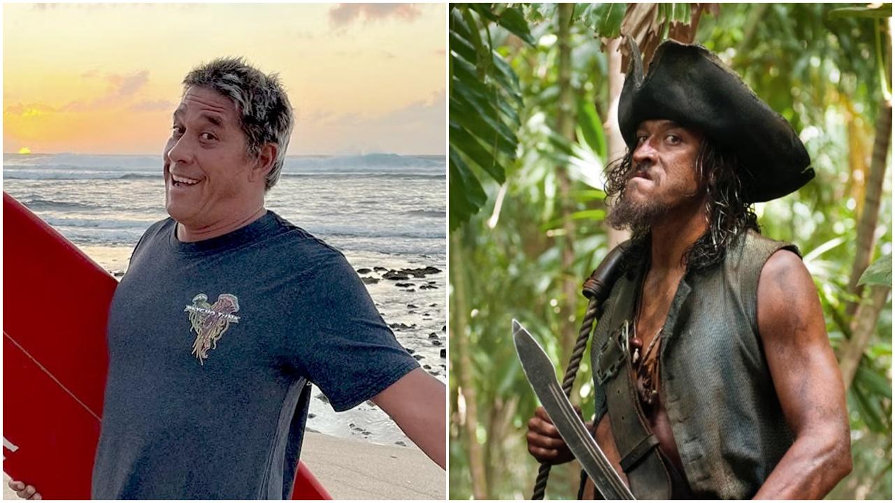 《魔盜王》男演員滑浪遭鯊魚襲擊慘死，四肢僅剩一半。(X)