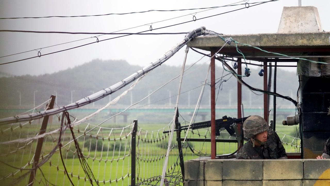 數十名北韓兵再越過軍事分界線，韓軍鳴槍警告。(資料圖片)