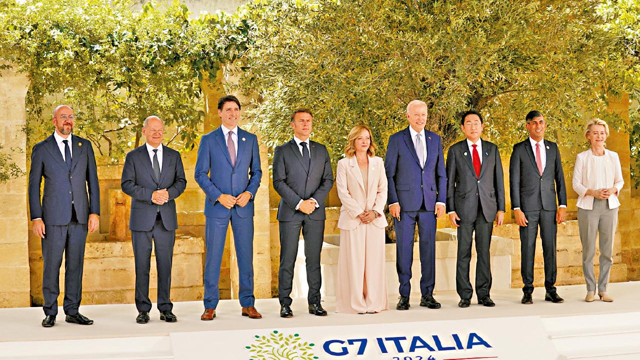 G7峰會意大利召開 允用凍結俄資產收益援烏
