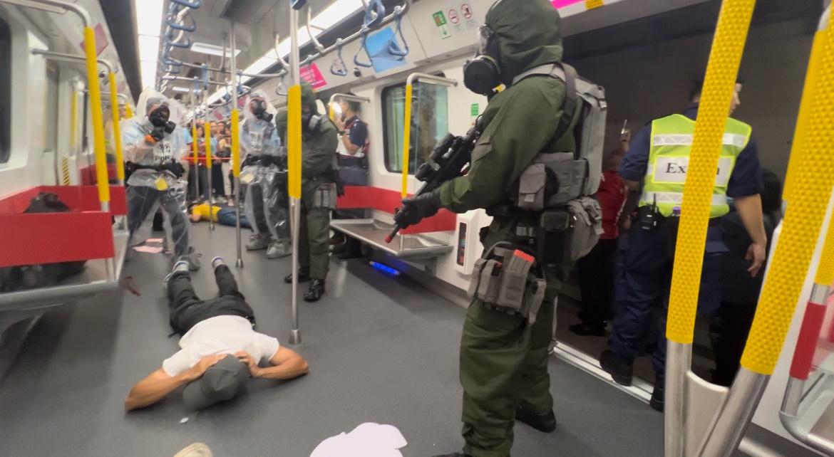 逾1400人參與跨部門演習　模擬啟德站發生緊急事故 (多圖)