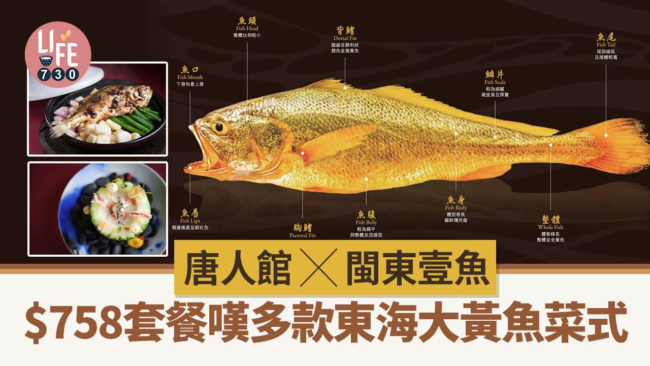 唐人館Ｘ閩東壹魚 $758套餐歎多款東海大黃魚菜式