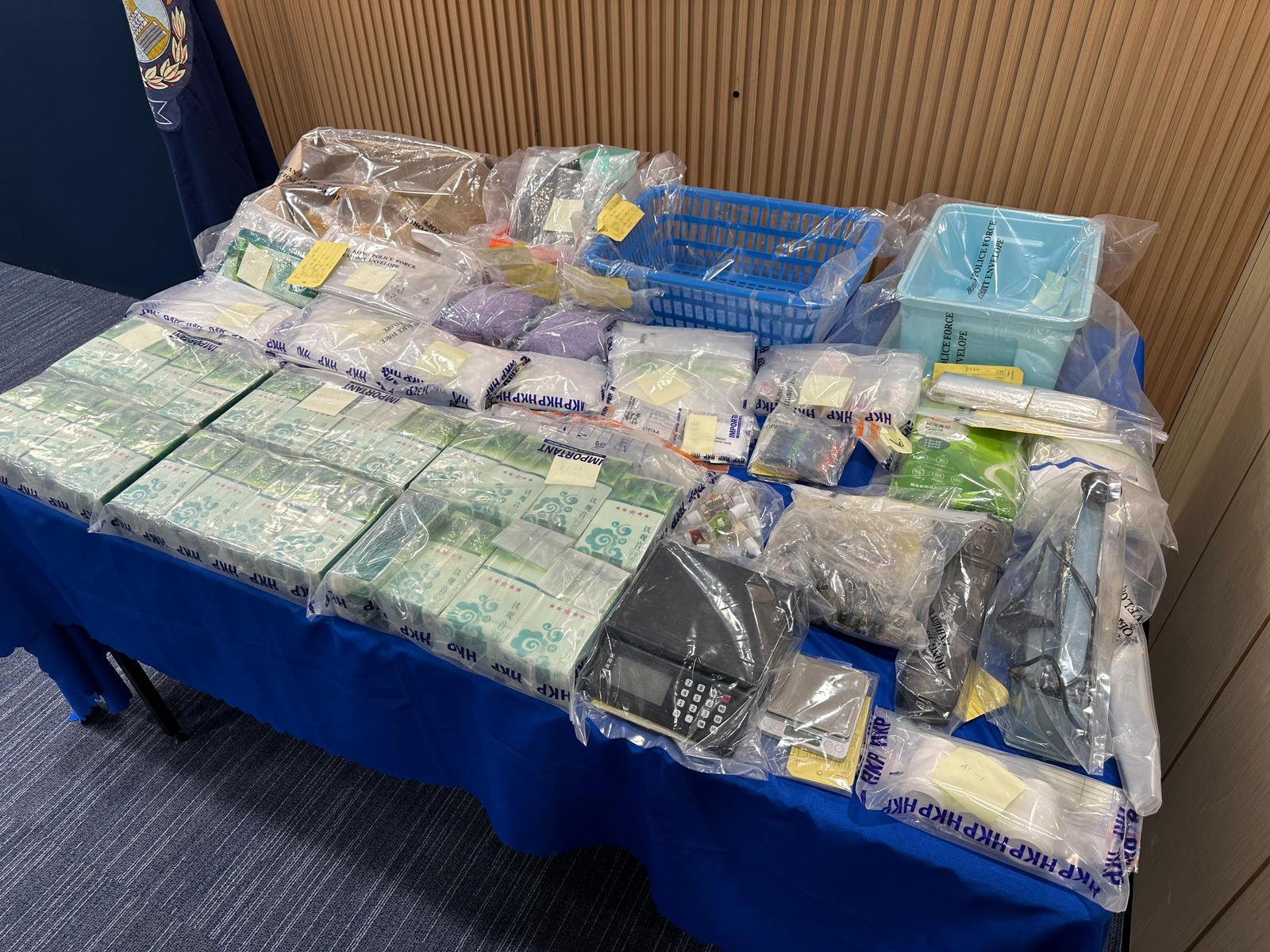 洪水橋寮屋藏1,300萬毒品 警拘4男女