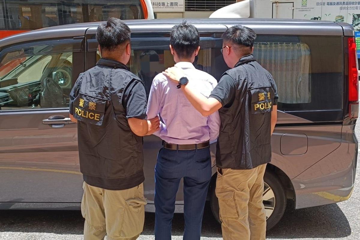 一名涉案男子今日落網。(警方圖片)