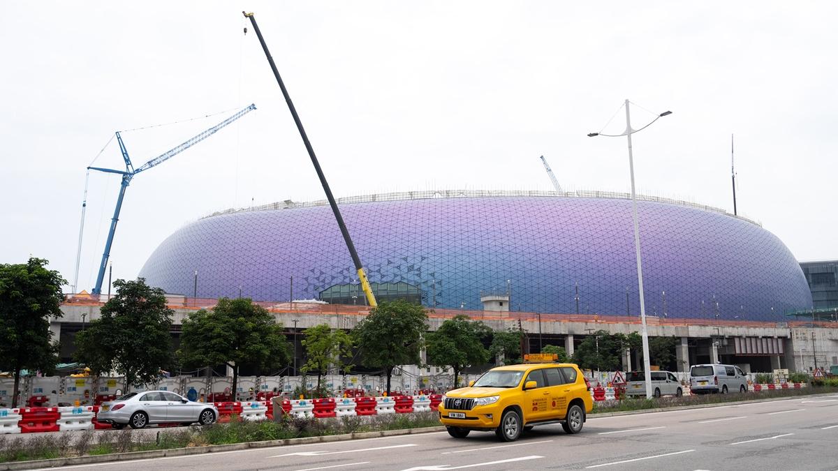 啟德體育園明年分階段啟用。(資料圖片／林靄怡攝)