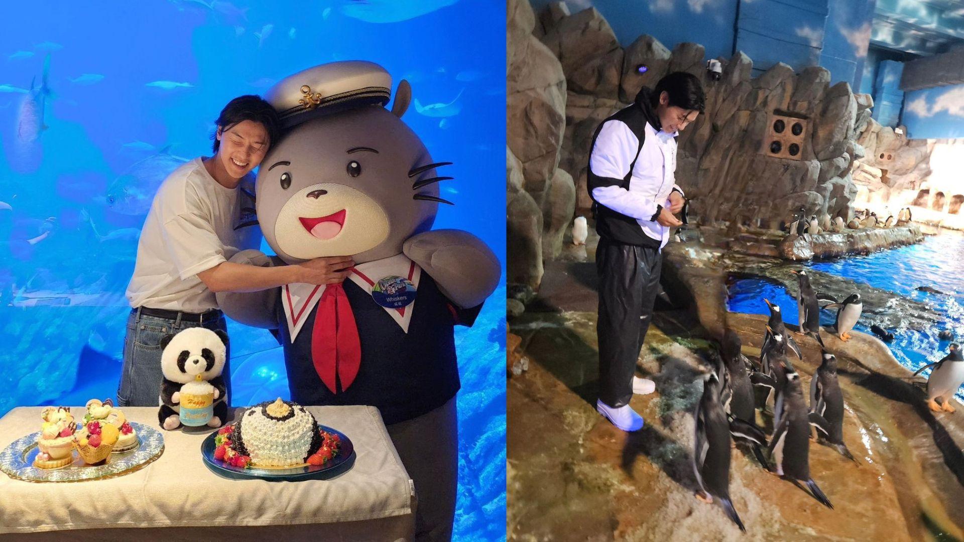 CNBLUE成員姜敏赫來港旅行 去海洋公園餵企鵝慶祝生日