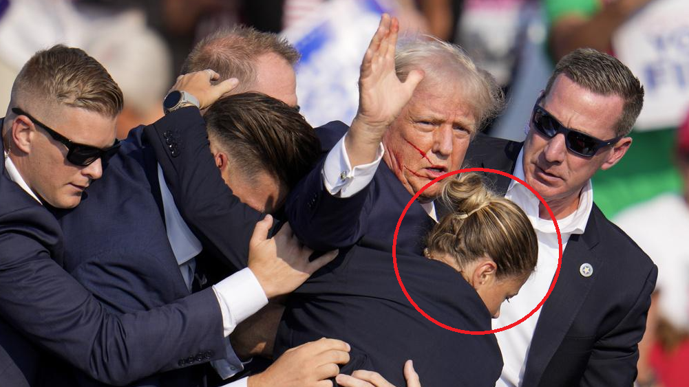 特朗普遇刺｜女特工太矮被轟無用 特朗普力挺︰她想擋子彈