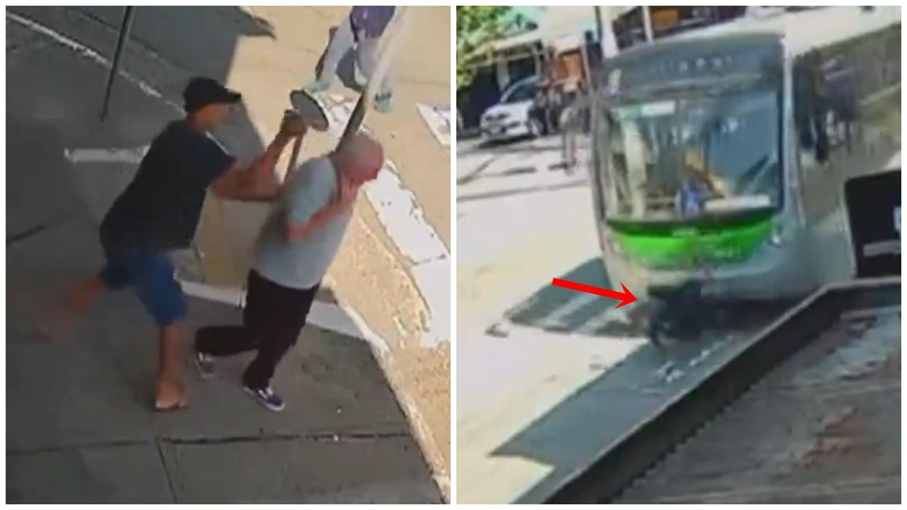 現眼報？17歲仔當街搶阿伯手機，3秒後被巴士撞死。(X)