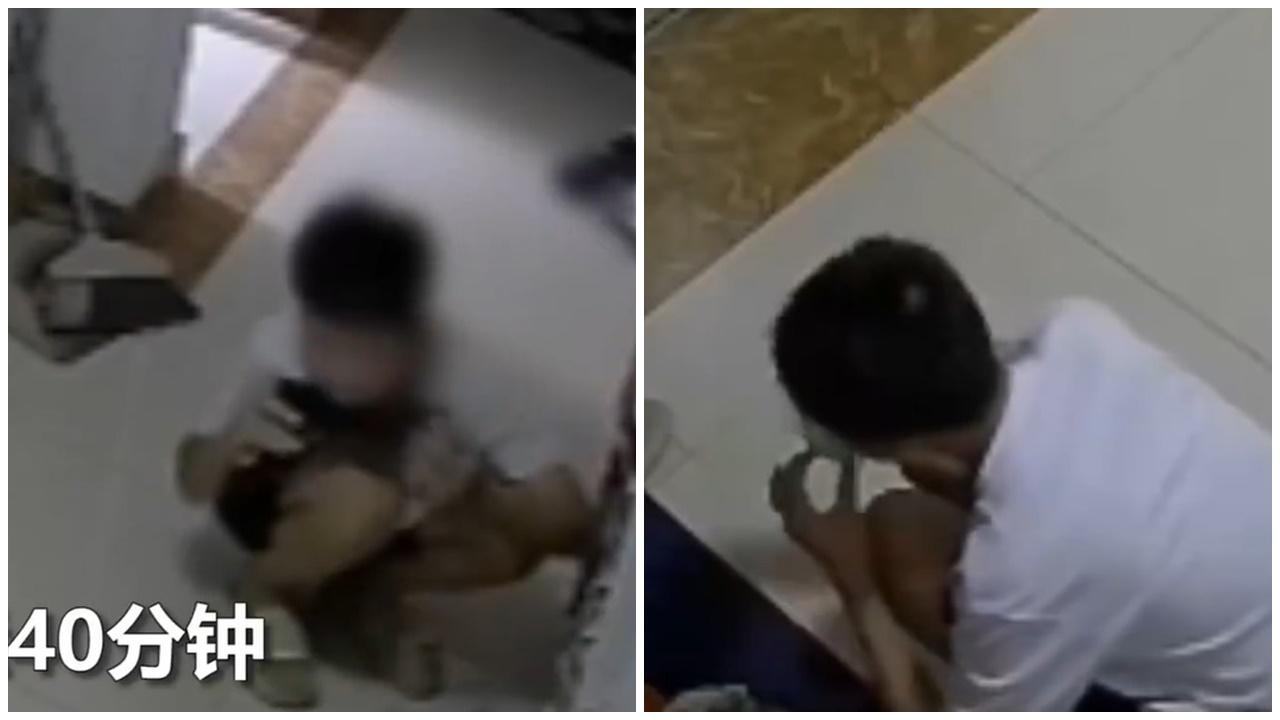 江蘇怪男多次偷鞋狂舔40分鐘，女住戶崩潰：食西瓜一樣。(微博)