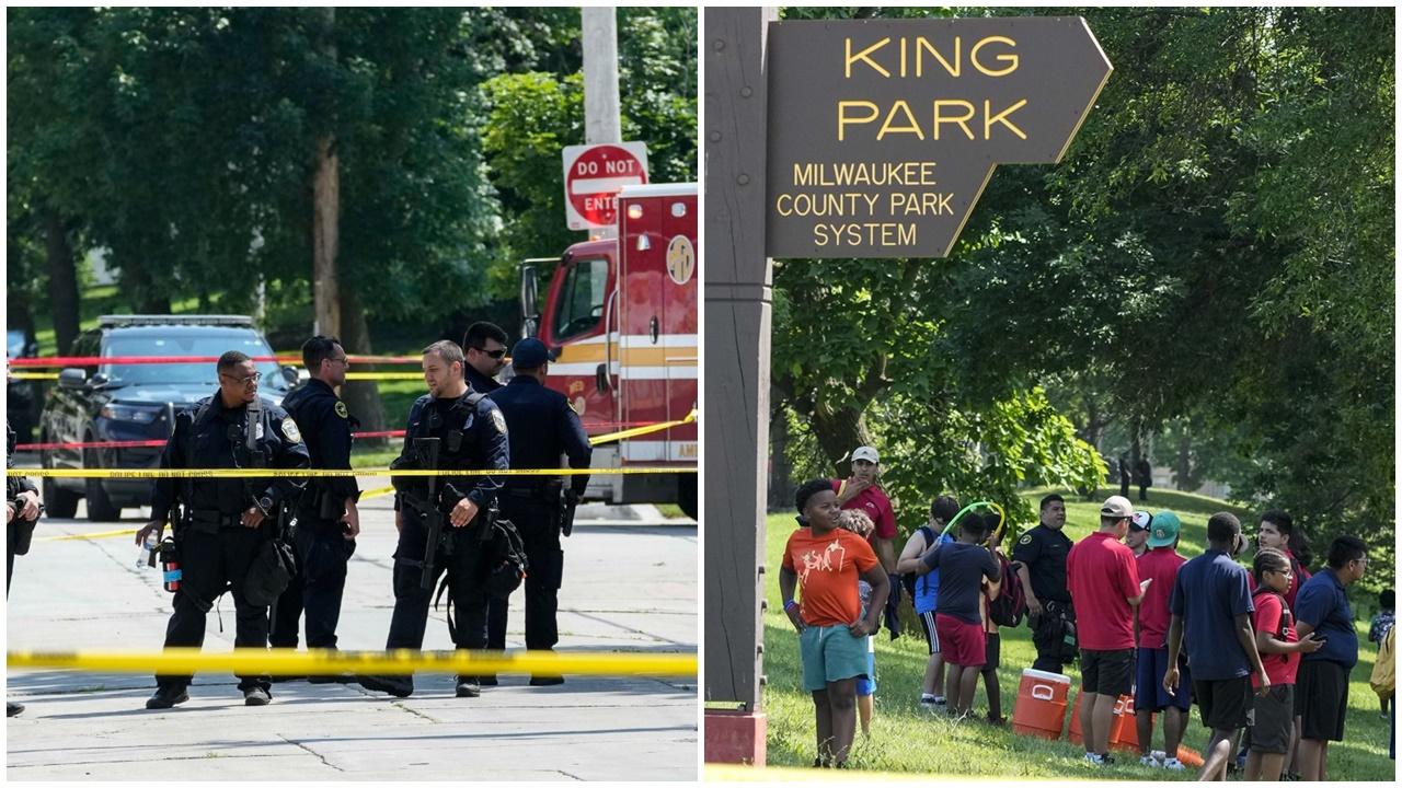 共和黨全國代表大會場地外1.6公里，警員擊斃持刀男子惹爭議。(AP)