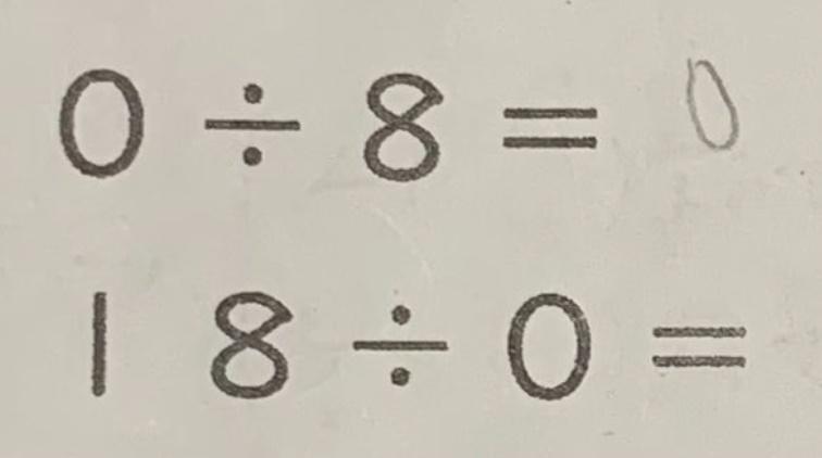 日本小二數學「18÷0=0」掀熱議，東大畢業生解答揭示警號。(X)