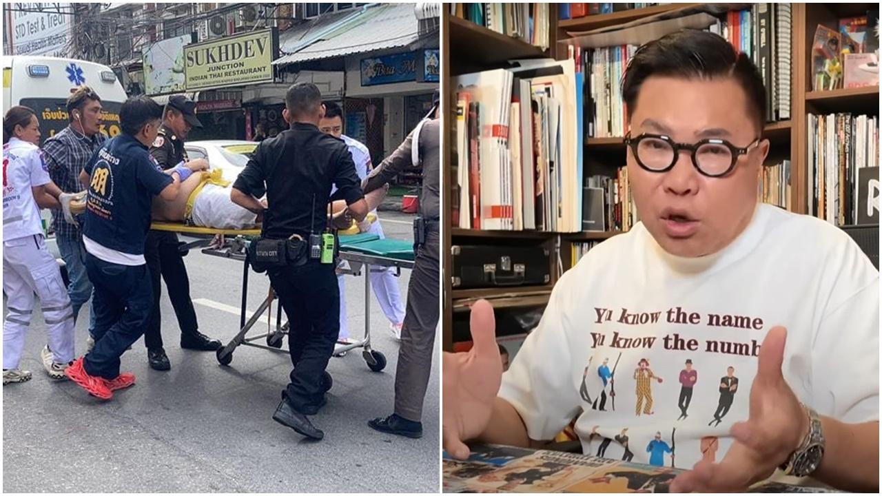 芭堤雅雙排車意外｜胡慧沖稱坐雙排車「膽戰心驚」，車上無安全帶，乘客須抓緊旁邊的鐵支。(網上圖片)