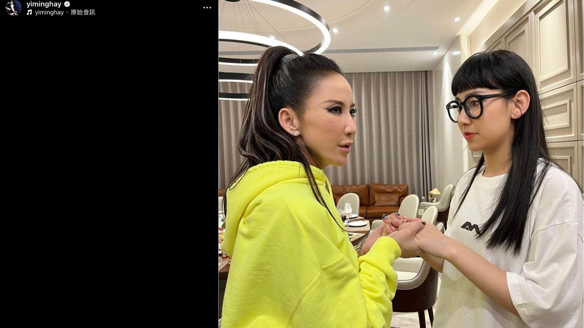 炎明熹半夜貼全黑畫面大唱李玟歌曲 惹網民擔心