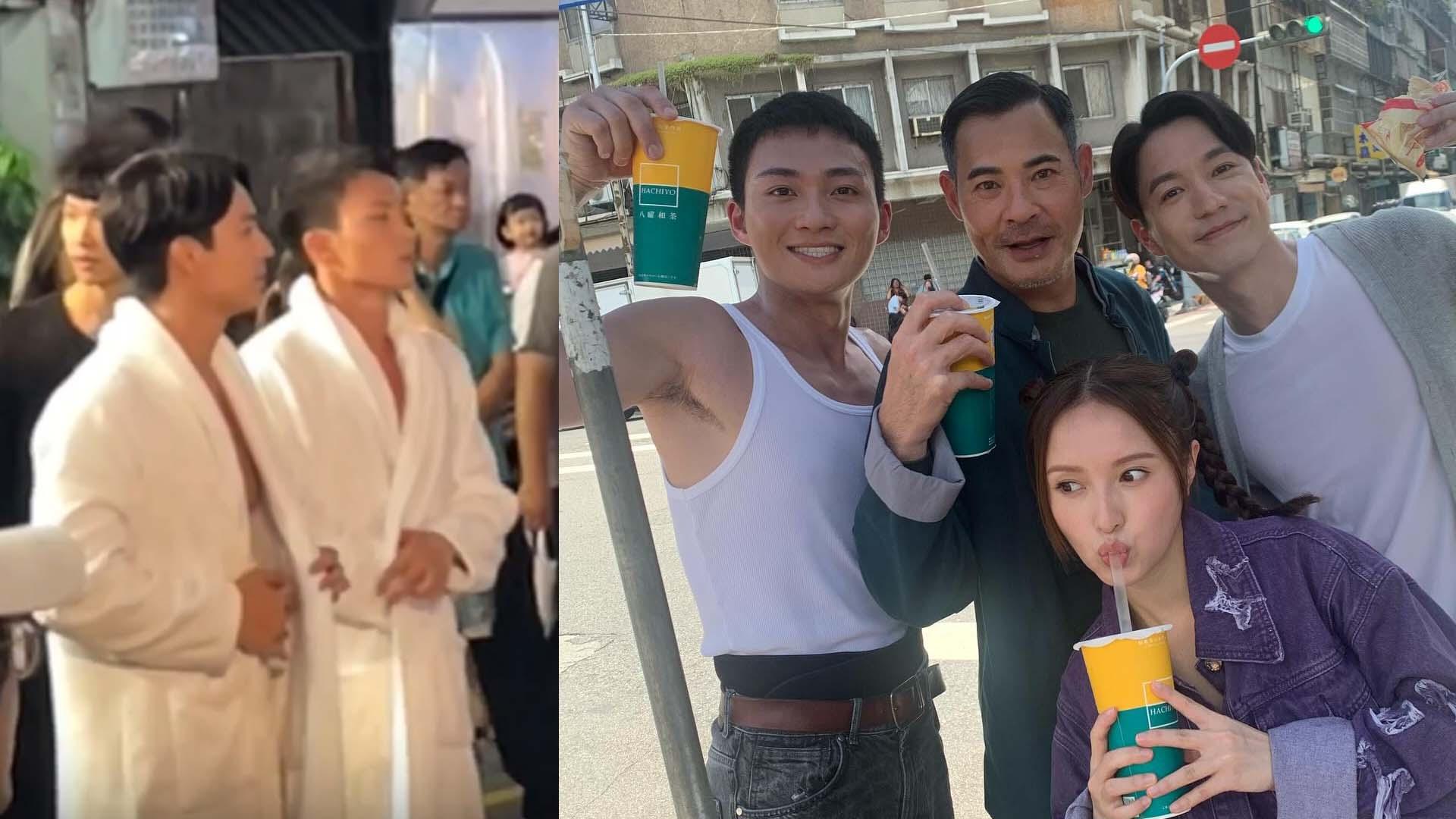 武林｜周嘉洛吳偉豪台灣裸跑吸過百人圍觀 黃智賢竟被認錯做張學友