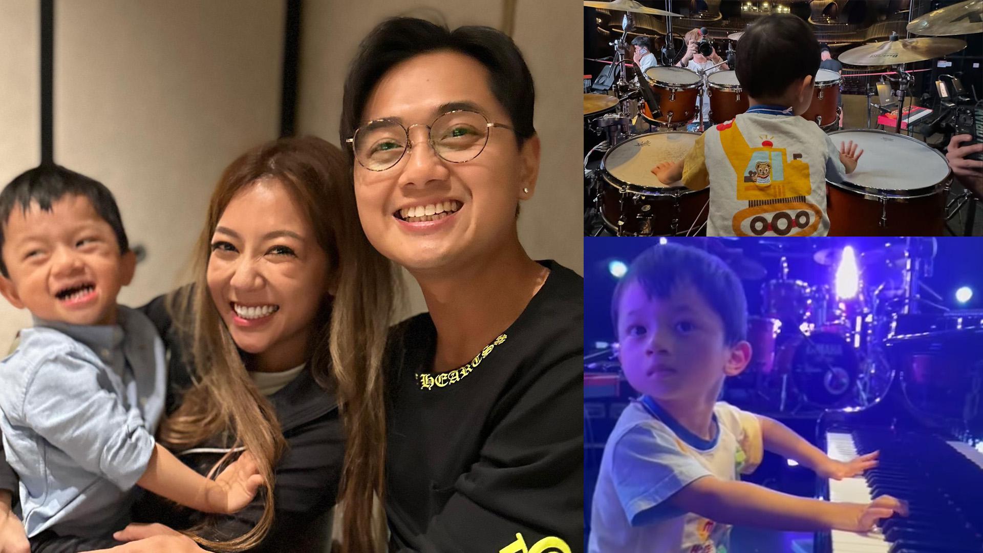 何雁詩帶囝囝睇彩排開心彈琴擊鼓 鄭俊弘形容Asher係大會音樂總監