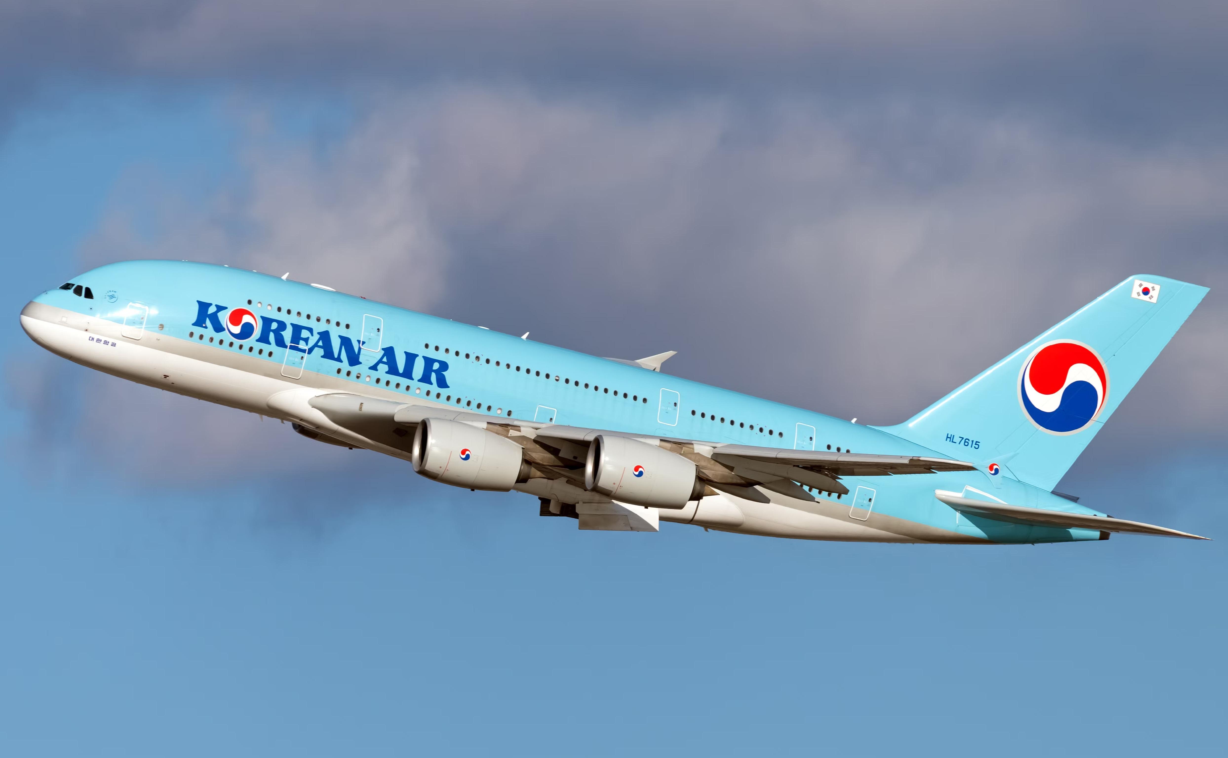 大韓航空因應氣流事故更改機艙服務規定。(互聯網)