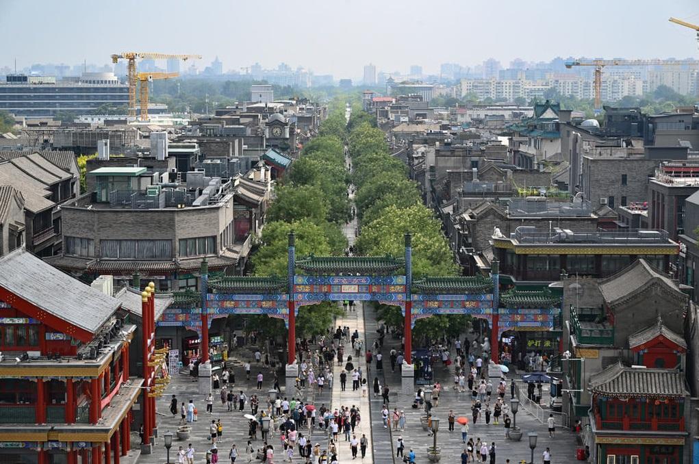 北京中軸線。(中新社)