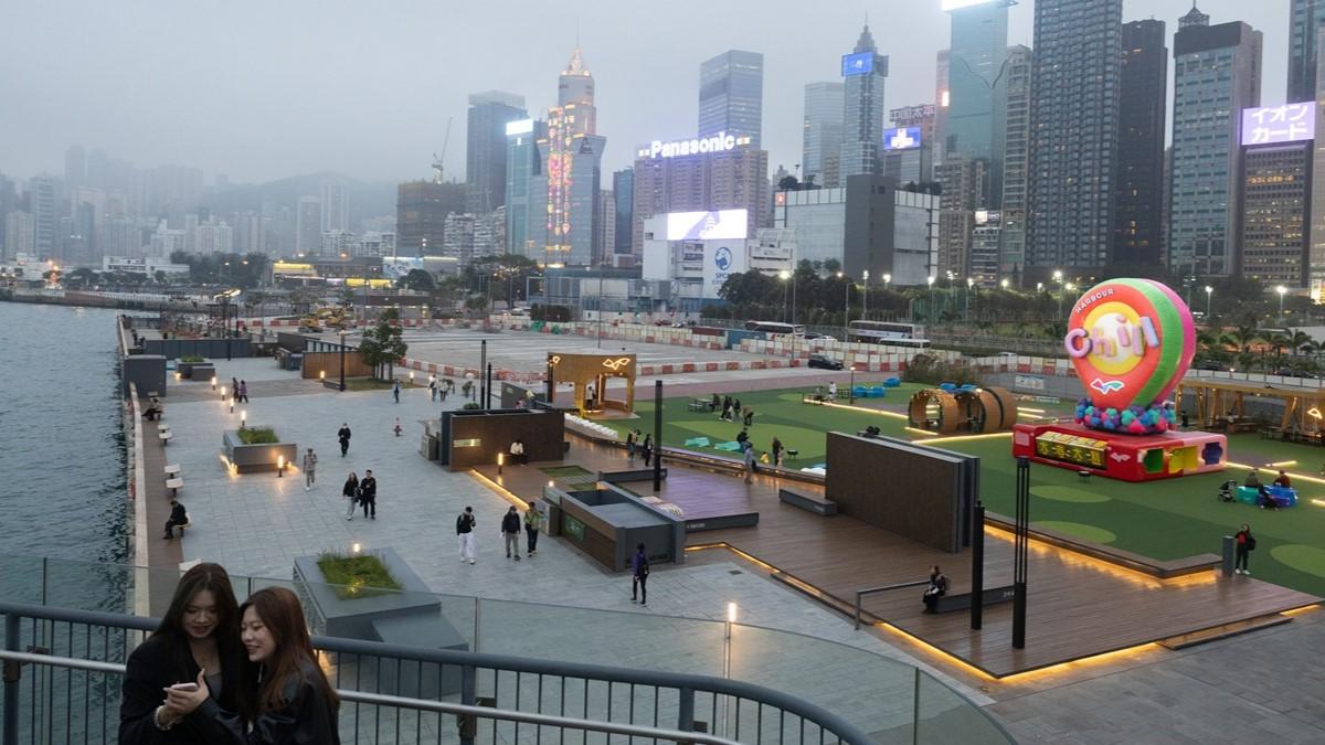 灣仔海濱活動空間。(資料圖片)