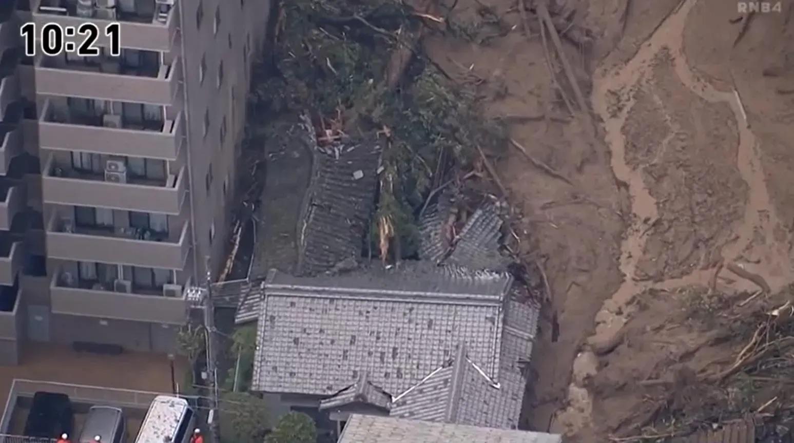 日本愛媛暴雨致山泥傾瀉　波及數十棟民居活埋3人