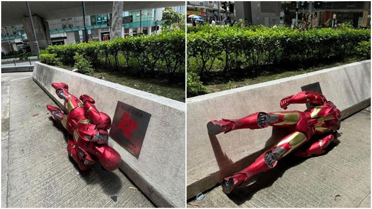 「鐵甲奇俠」遭棄置路邊