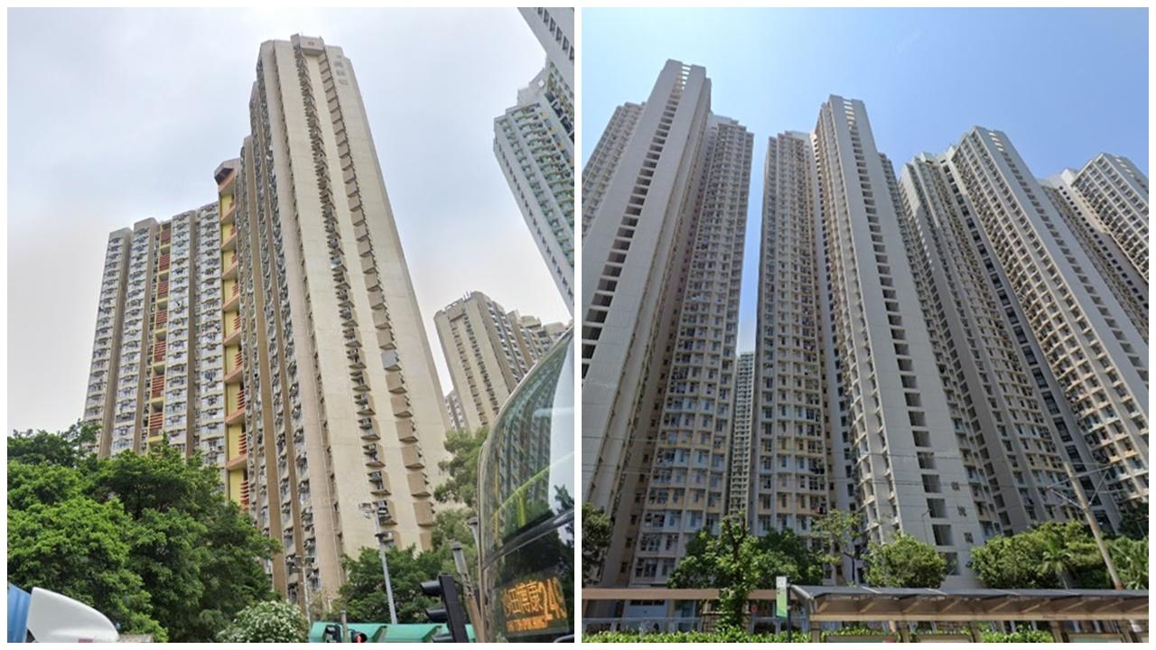 青衣天水圍半小時內兩宗墮樓，2男同告死亡。(Google Map)