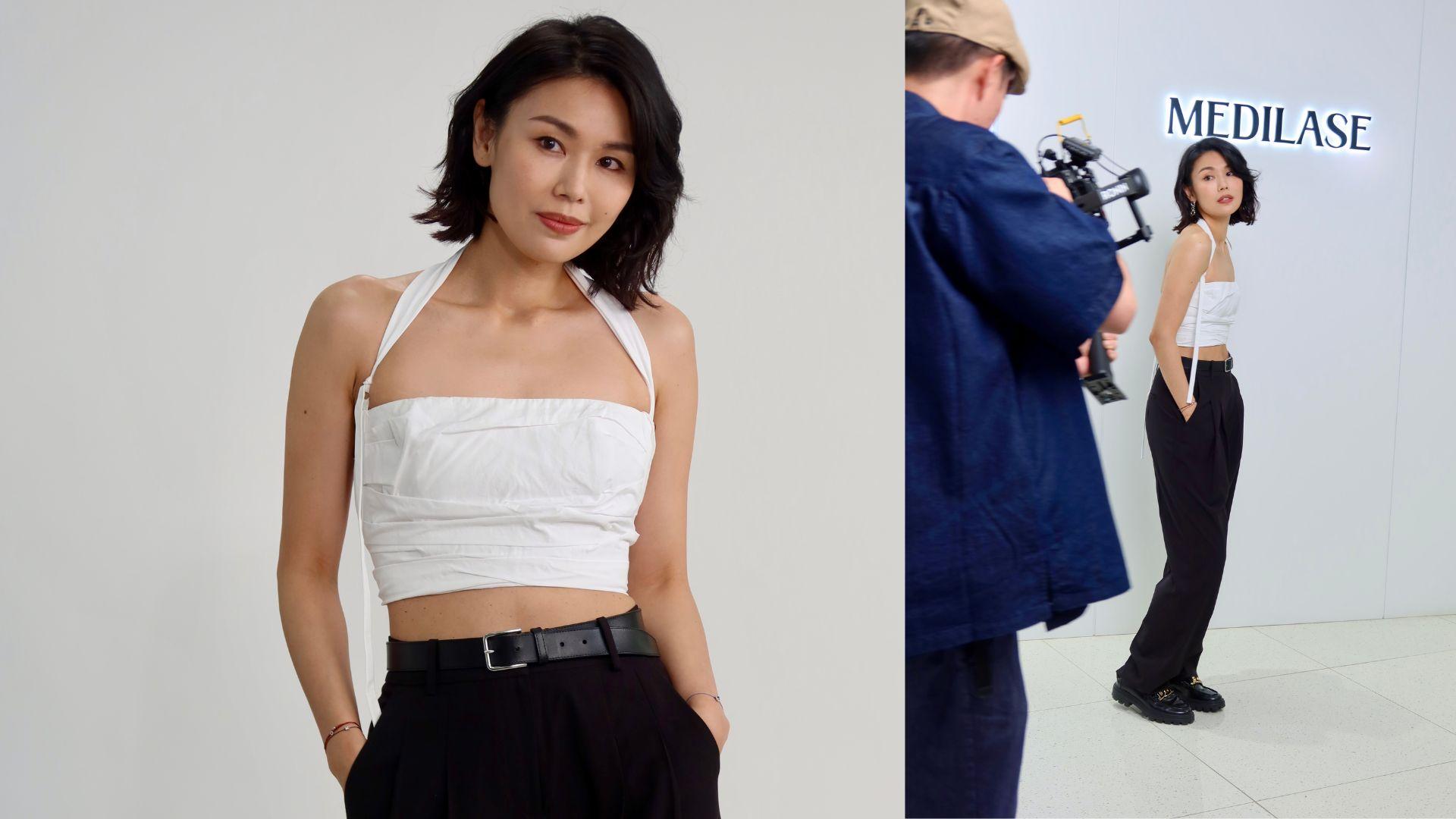 何嘉莉接拍美容廣告自度造型 爆腰患影響現骨感身材