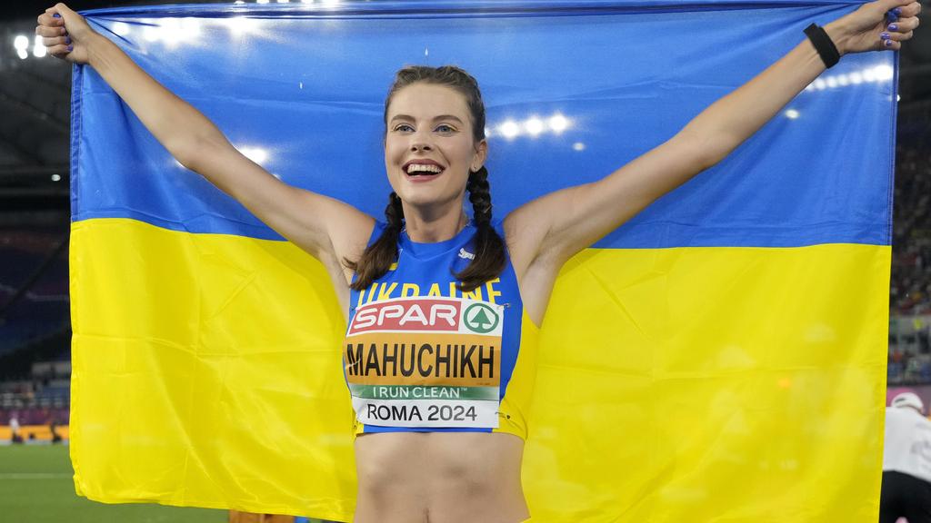 烏克蘭跳高女神馬胡奇赫。（美聯社）