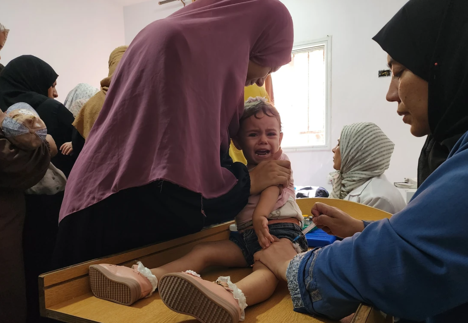 世界衛生組織表示，以色列和巴勒斯坦武裝組織哈馬斯都已經同意9月1日起在加沙分3區各停火3日，以便為當地約64萬兒童注射小兒麻痺症疫苗。(網上圖片)