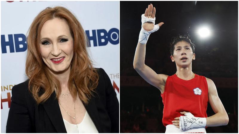 JK羅琳（左）和林郁婷