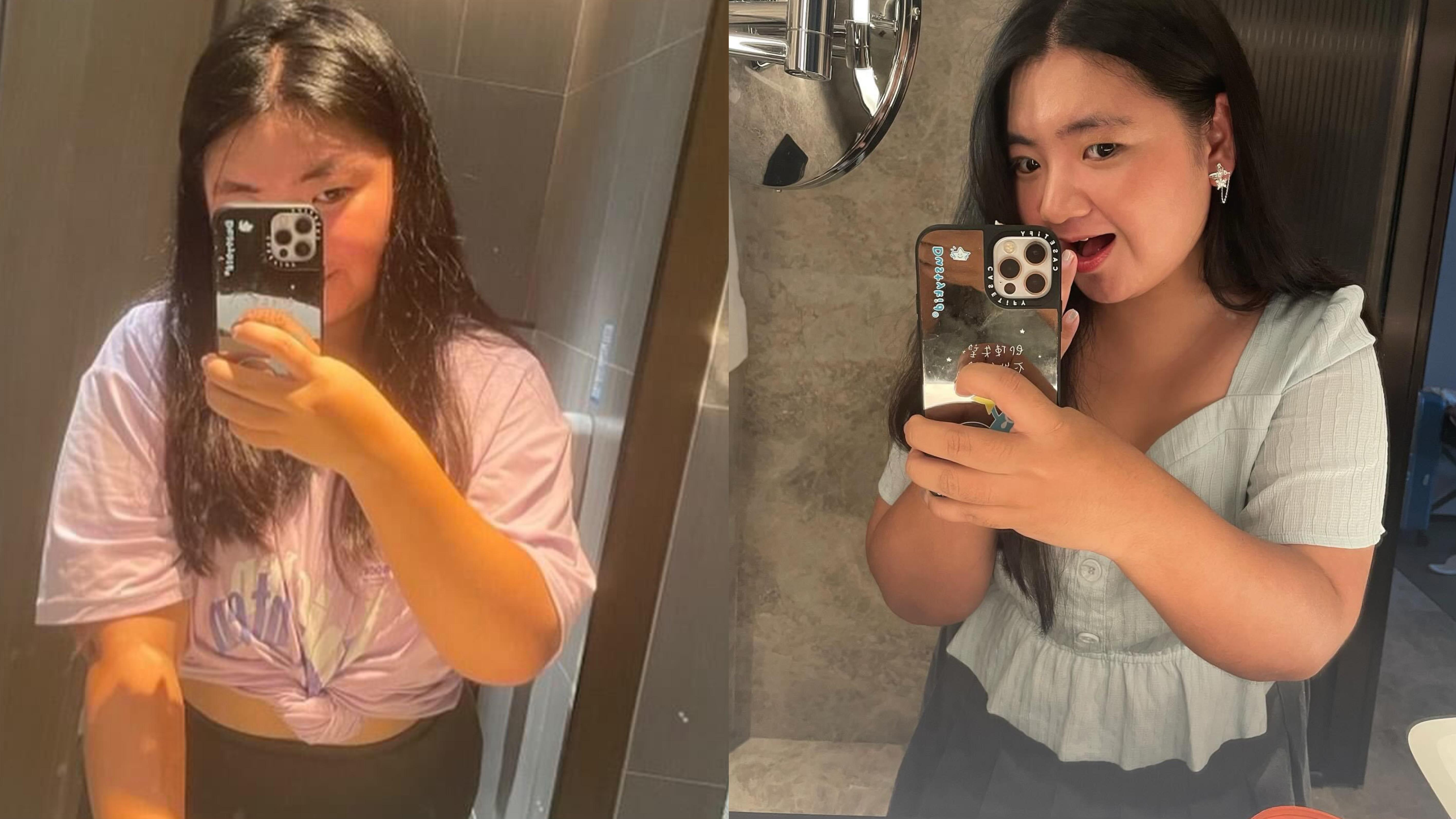 胡慧中200磅愛女何嘉珍疑決心減肥 充滿自信曬露腰自拍照