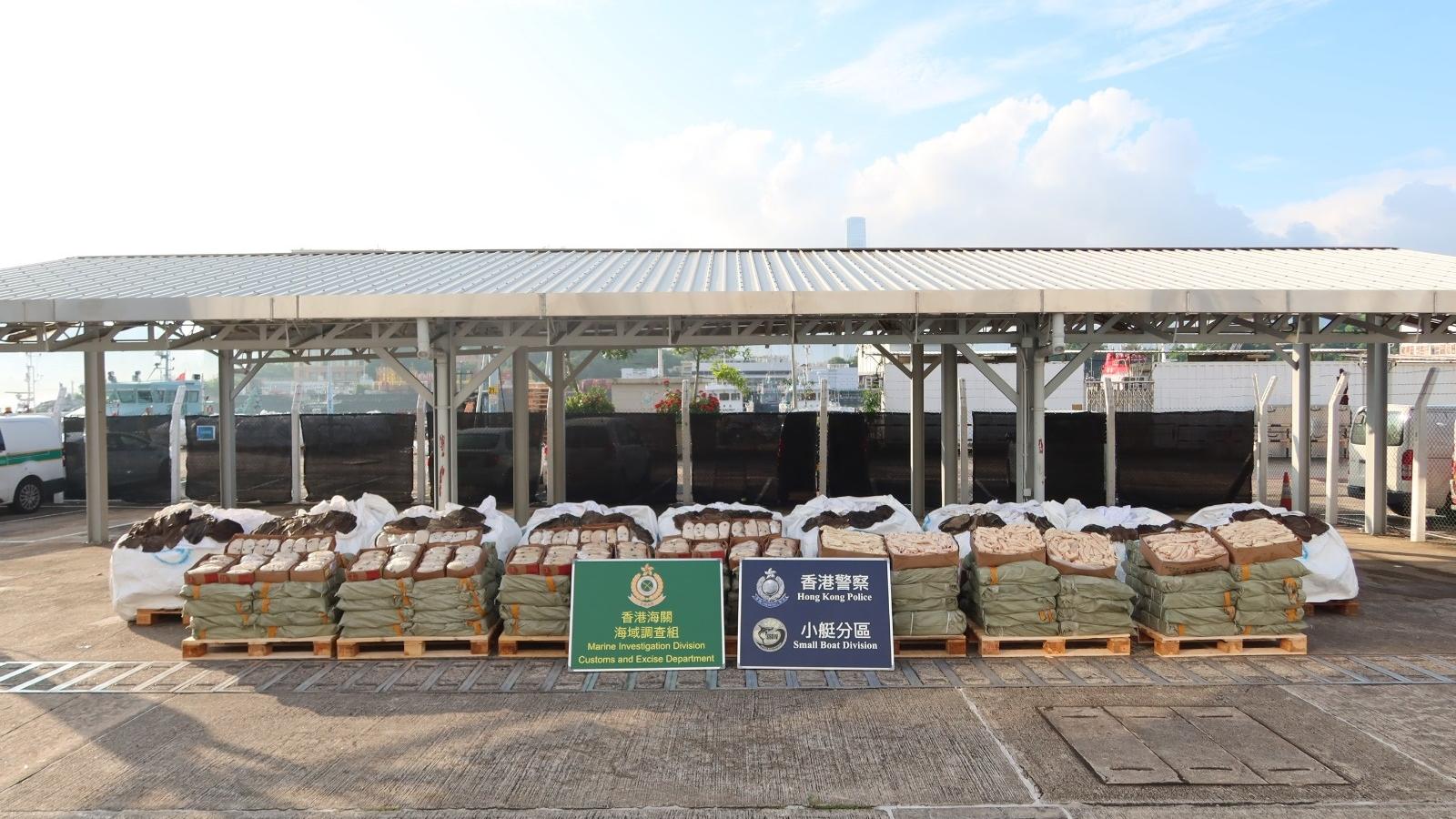 行動中檢獲32公噸走私牛內臟。