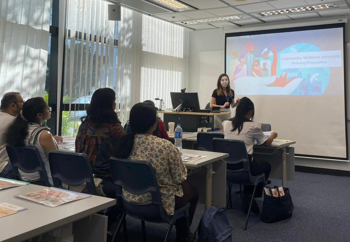 筆者為少數族裔精神健康社區領袖提供培訓工作坊