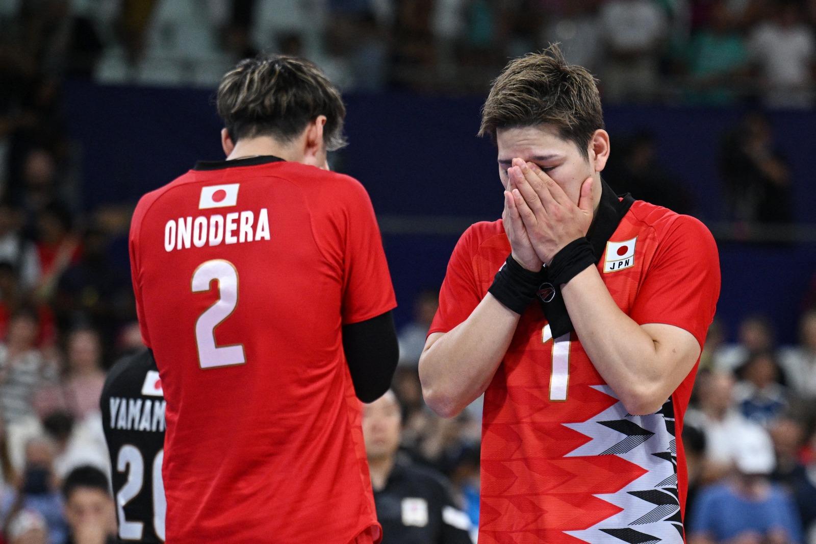 日本男排在大好形勢下反敗予意大利。